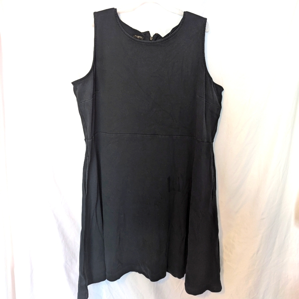 Talbot's 3x Black Sleeveless Skater dress
